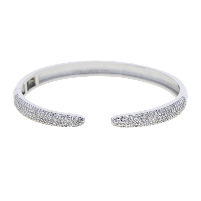 Inlaid Zircon European And American Hip Hop Style Bracelet