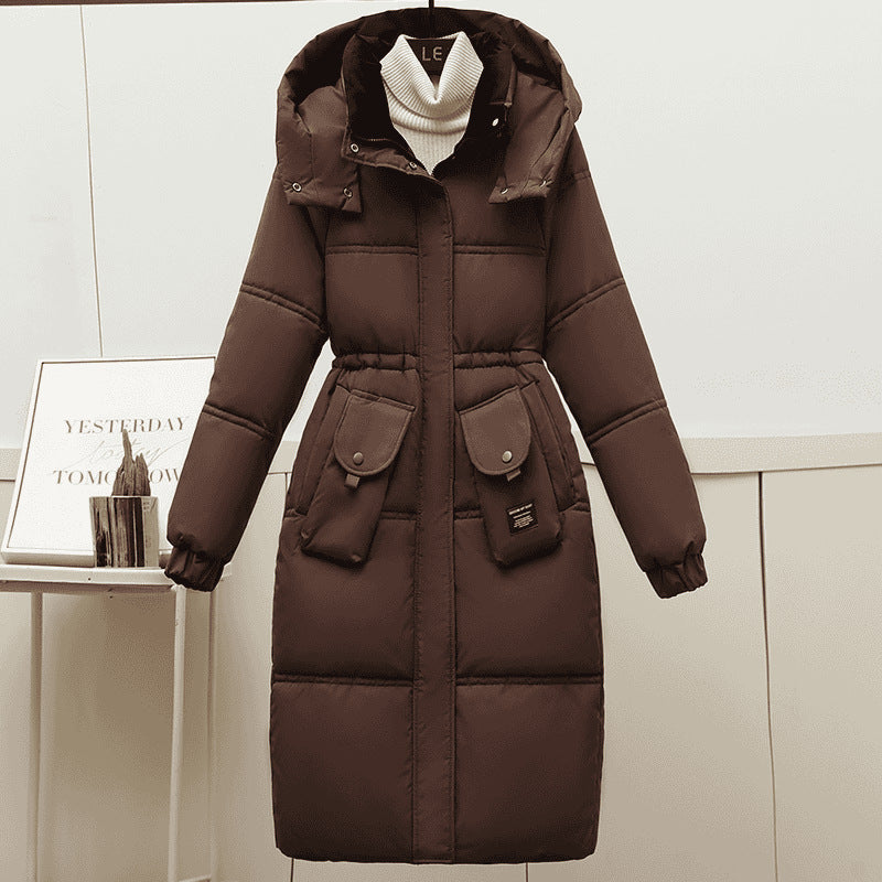 Plus Size Cotton-padded Clothes Women's Clothing Overknee Long