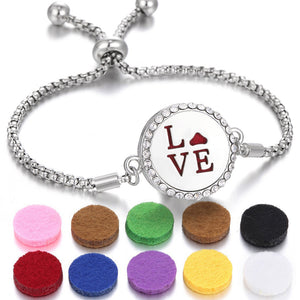 2024 New Kaleidoscope Aromatherapy Bracelet Perfume Essential Oil Diffuser Locket Bracelet Charms Women Aroma Diffuser Jewelry