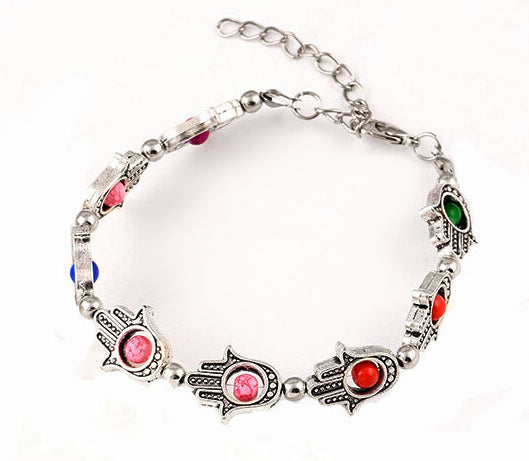 Beaded Palm Bohemian Metal Refined Stylish And Versatile Bracelet