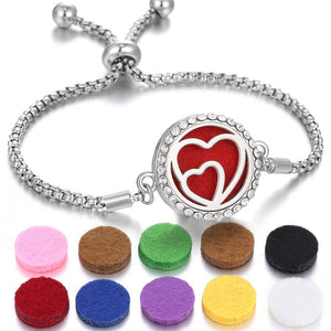 2024 New Kaleidoscope Aromatherapy Bracelet Perfume Essential Oil Diffuser Locket Bracelet Charms Women Aroma Diffuser Jewelry