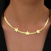 Gold Star Minimalistic Style Stainless Steel Necklace