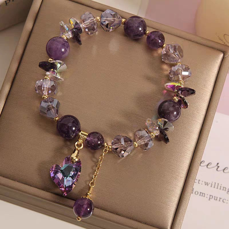 Natural Amethyst New Chinese Bracelet Love Gem